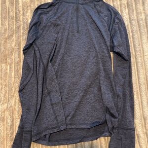 Ideology Heathered Navy Half-Zip Pullover
